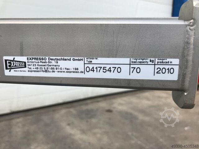 Elektrische laadlift – meeloopstapelaar, palletstapelaar met dissel; voor ergonomische handling van  EXPRESSO Lift & Drive 175 (lift2move)