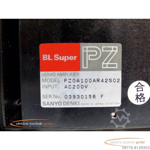 Bileşen Sanyo Denki PZ0A100AR42S02 Servo Amplifier - ! -