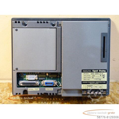 Componente Sasaki Electric Patlite GSE-09TLY-K Signal Display