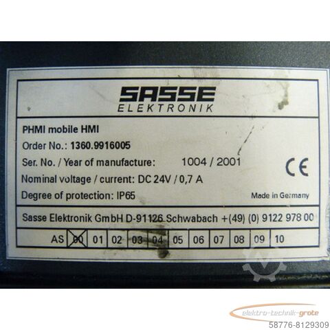 Komponenty elektroniczne Sasse Sasse Elektronik 1360.9916005 PHMI mobile HMI