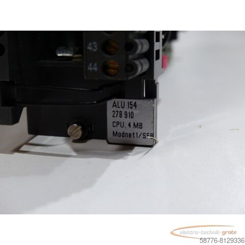 Bileşen Schneider Automation TSX A250 ALU 154 CPU, 4 MB Modnet1/SFB !