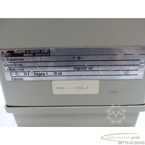 Komponent  Schoppe  Faeser AEC 200 Meßumformer