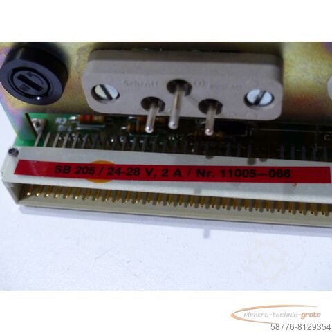 Component Schroff SB 205 / 24-28 V,2A / NR. 11005 Power Supply