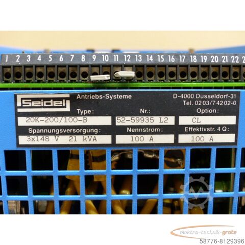 Seidel komponenta Seidel 20K-200/100B - 20K-200 / 100B Umrichter