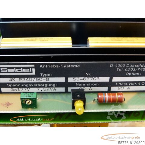 Componente Seidel 4K-P240/90-B Spannungsversorgung