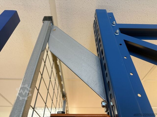 Diagonale lengte: 410 mm / Overstek: 225 mm Agraffenwinkel für Rückwandgitter Gitter Konsole Halter Befestigungswinkel