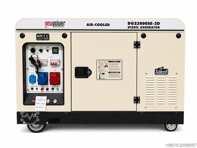 Gerador de energia Newpower Generator DG23000SE-3D Stromerzeuger 16kW 4-Takt