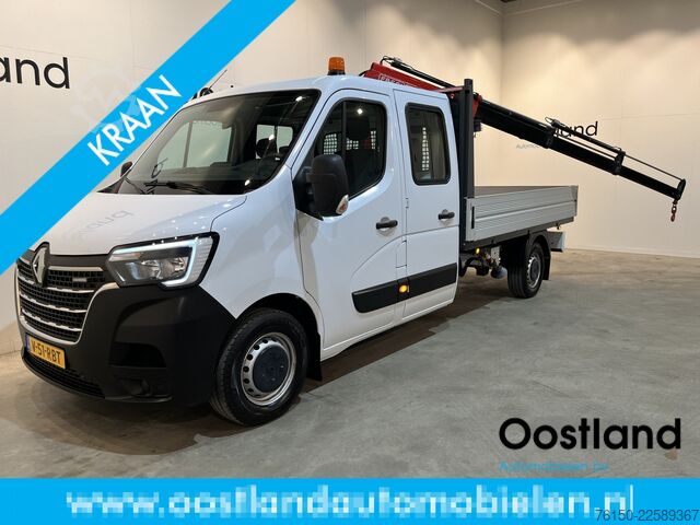 Camion à plateau avec grue Renault Master 2.3 dCi 145 PK L3 Open Laadbak / Fassi K...
