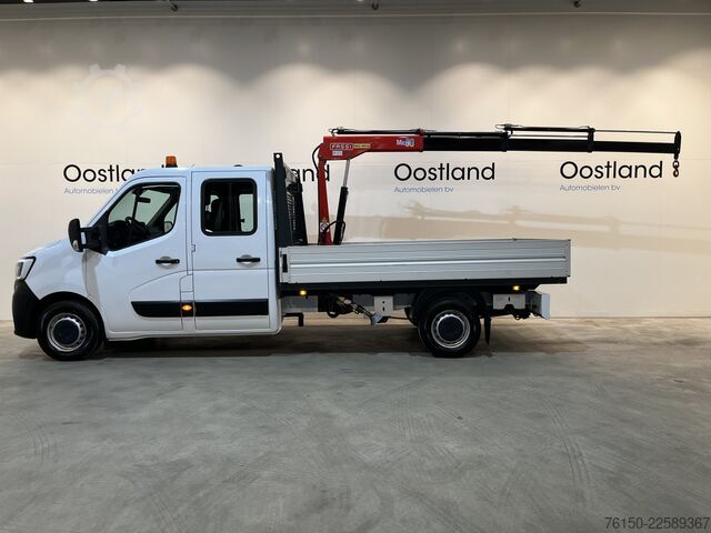 Camion à plateau avec grue Renault Master 2.3 dCi 145 PK L3 Open Laadbak / Fassi K...