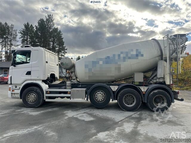 Blender Scania G480 8x2 concrete truck w/ Saraka building and cro