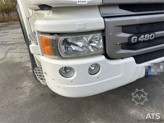 Blender Scania G480 8x2 concrete truck w/ Saraka building and cro