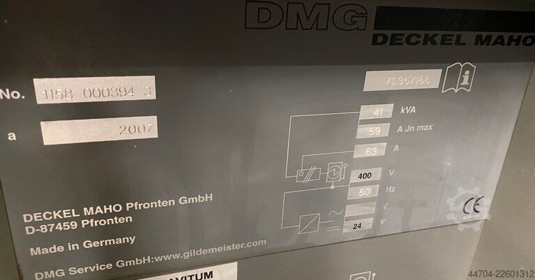 Centro de mecanizado universal Deckel Maho DMU 60 Monoblock