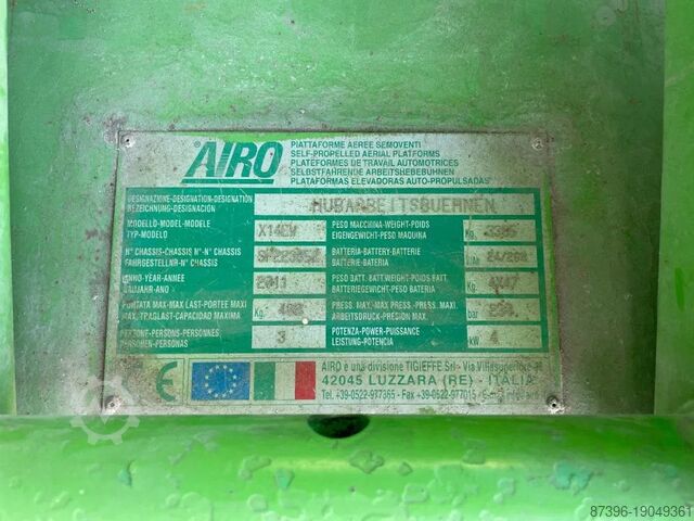 Schaarlift Airo X14EW Hoogwerker Schaarhoogwerker