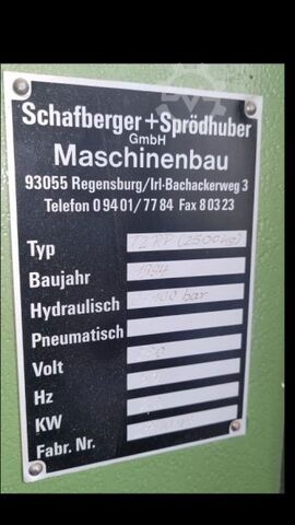 Frame press Schafberger & Sprödhuber T2RP ( 2500kG)