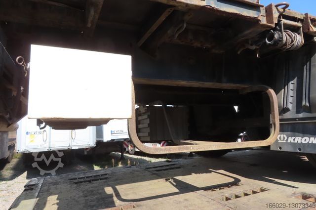 Açık yarı römork KRONE Stahlmattenauflieger mit Bordwände