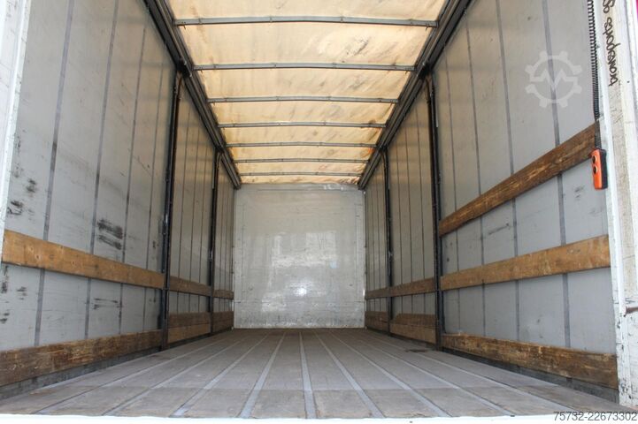 Platós teherautó ponyvával Daf CF  320 Plane   Schlafkabine Klima LDW Edscha LBW