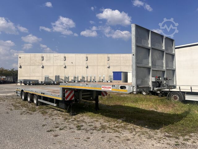 Tieflader-Sattelauflieger Möslein ST 3 Plato 8,7  3 Achs Satteltieflader Plato 45 t GGfür Fertigteile, Baumaschinen