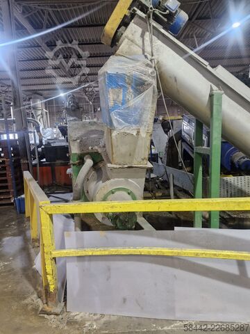 Mosóvonal extruderrel Plastic Film Wash Line with Extruder Wash Line