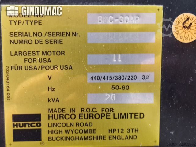 Hurco BMC30AP Hurco BMC30AP