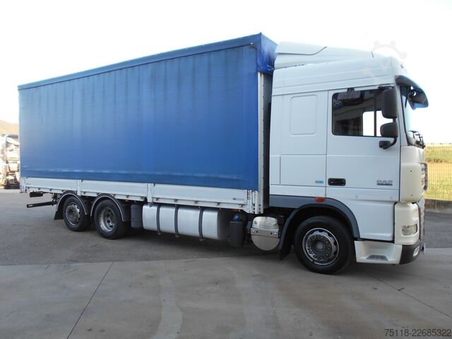 Samochód ciężarowy z plandeką typu platforma DAF XF 105.460 FAN 6x2 CENTINATO