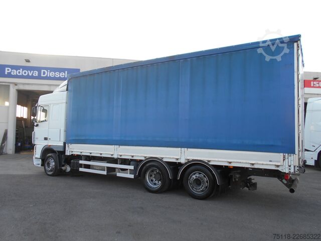 Samochód ciężarowy z plandeką typu platforma DAF XF 105.460 FAN 6x2 CENTINATO