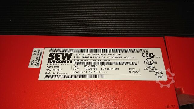 Frequentieomvormer 2 stuks SEW-EURODRIVE MC07B0150-503-4-00 / FSC11B