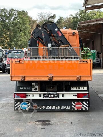 Camião de plataforma MAN TGX 26.480 6x4 Pritsche + HIAB 166E-2 Ladekran