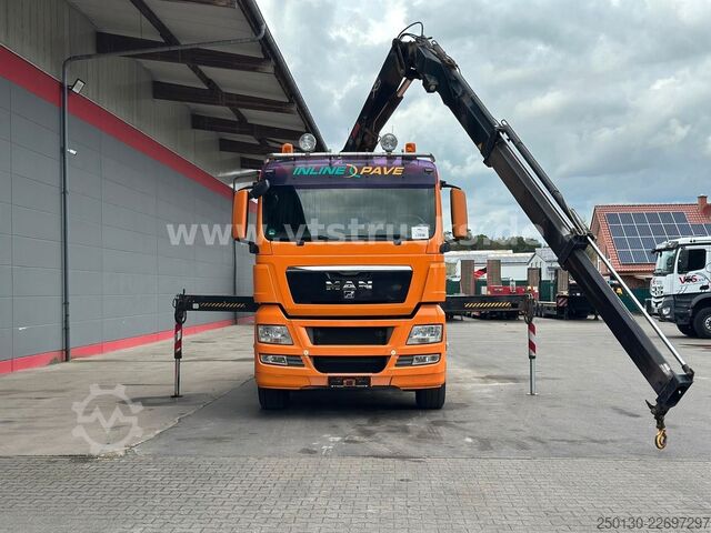 Camião de plataforma MAN TGX 26.480 6x4 Pritsche + HIAB 166E-2 Ladekran