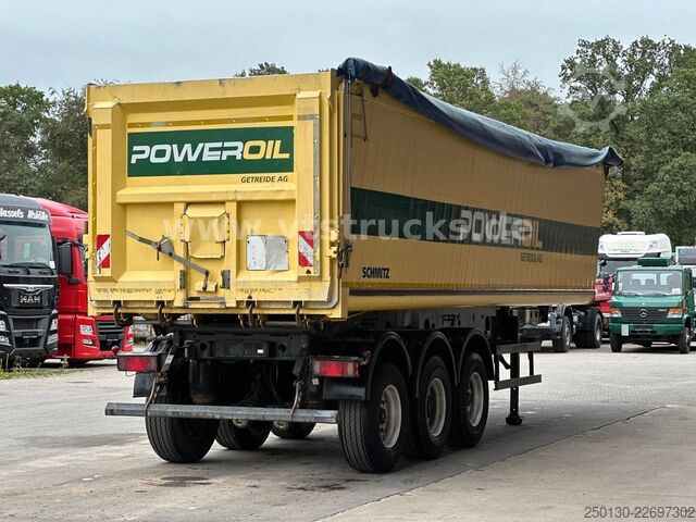 Semi-reboque basculante SCHMITZ CARGOBULL SKI 24 Alu-Kippauflieger, Getreide