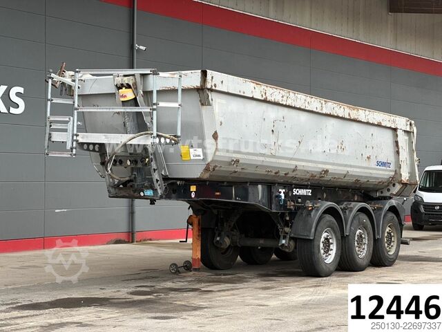 Semi-reboque basculante SCHMITZ CARGOBULL SKI 24 Kippauflieger m. Rollplane, Liftachse