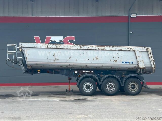 Semi-reboque basculante SCHMITZ CARGOBULL SKI 24 Kippauflieger m. Rollplane, Liftachse