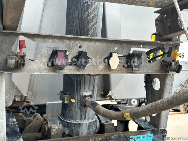 Semi-reboque basculante SCHMITZ CARGOBULL SKI 24 Kippauflieger m. Rollplane, Liftachse