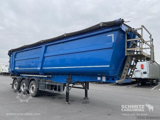 Kipper Auflieger Schmitz Cargobull Semitrailer Tipper Steel half pipe body 46m³