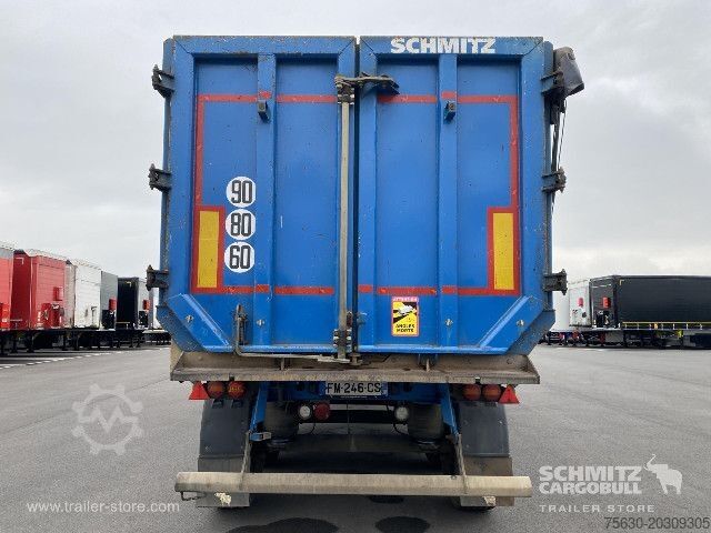 Semirimorchio ribaltabile Schmitz Cargobull Semitrailer Tipper Steel half pipe body 46m³