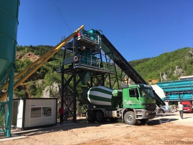 Central de betão, usina de concreto CONSTMACH 100 M3/H Fixed Concrete Batching Plant