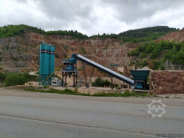 Central de betão, usina de concreto CONSTMACH 100 M3/H Fixed Concrete Batching Plant