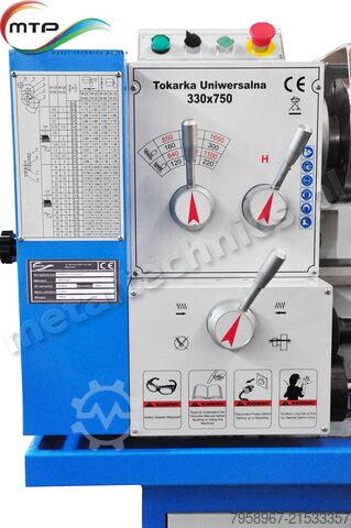 Universaldrehmaschine 330 × 750 mm Metal Technics Polska TOKARKA UNIWERSALNA MTP 330 x 750 mm