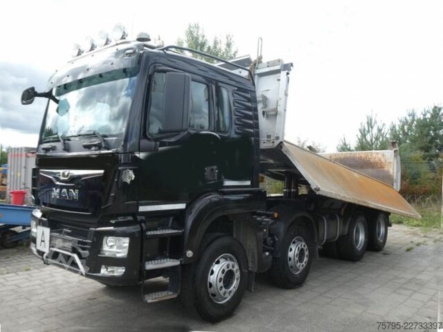 Camion basculante trilateral MAN TG-S 35.430 8x4 4-Achs Kipper
