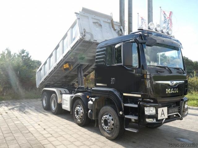 Camion basculante trilateral MAN TG-S 35.430 8x4 4-Achs Kipper