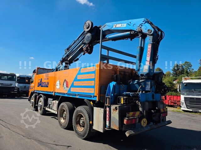 Ciężarówka z płaską platformą VOLVO FM12-380 / 8X4 / 28m Hiab Kran / WINCH
