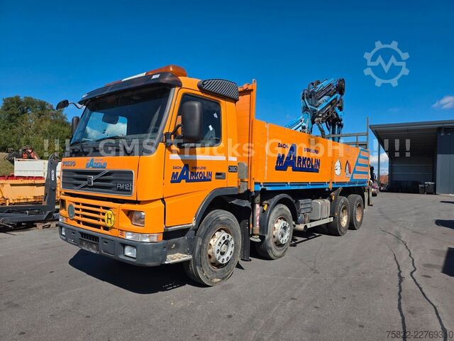 Żuraw samochodowy VOLVO FM12-380 / 8X4 / 28m Hiab Kran / WINCH