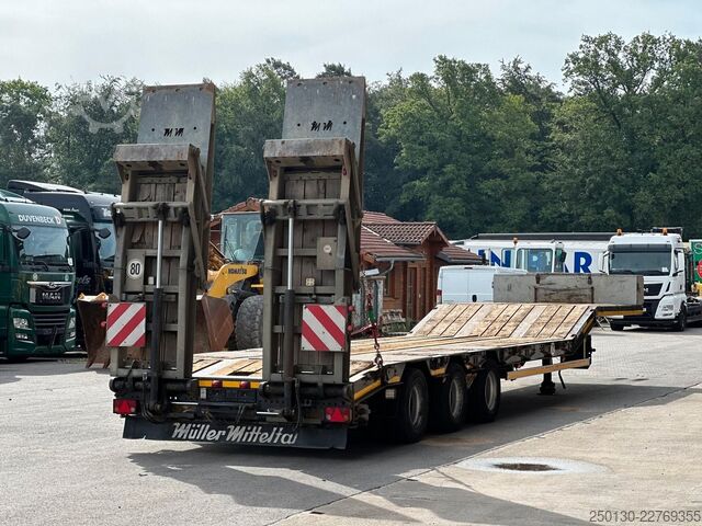 Semirimorchio ribassato MÜLLER-MITTELTAL TS3 Profi 30,0 Tieflader mit NLA & hydr. Rampen