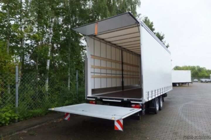 Rimorchio aperto con telone Möslein TPS 11 DL 7,30  neuer Planenanhänger, Ladebordwand + Durchladbar