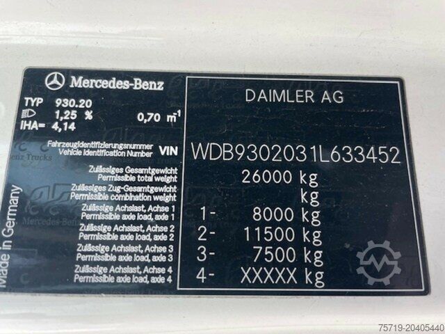 Kippers vrachtauto Mercedes-Benz 2541 Actros 6x2 Multilift XR