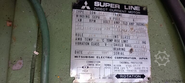 CNC lathe Spindelmotor MAZAK SLAT TURN 30 SLAT TURN 30