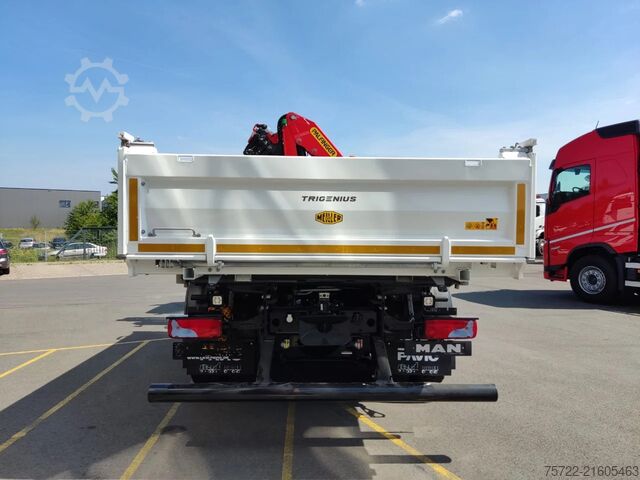 Ανατροπή 3 όψεων MAN TGM 18.320 4x2 BL MEILLER Krankipper Palfinger