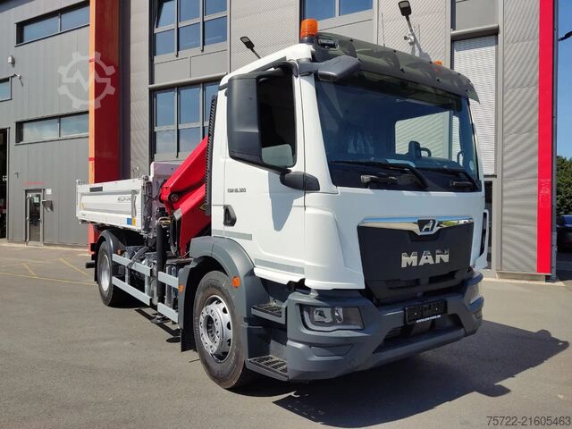 Ανατροπή 3 όψεων MAN TGM 18.320 4x2 BL MEILLER Krankipper Palfinger