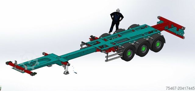 Wissellaadbak oplegger  OZGUL TRELER 45/40/30/20 Heckbündig