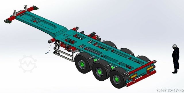 Wissellaadbak oplegger  OZGUL TRELER 45/40/30/20 Heckbündig