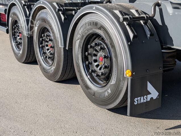 Semirimorchio ribaltabile STAS HardoX Stahl 74 m³, 2x Liftachse, MIETEN?